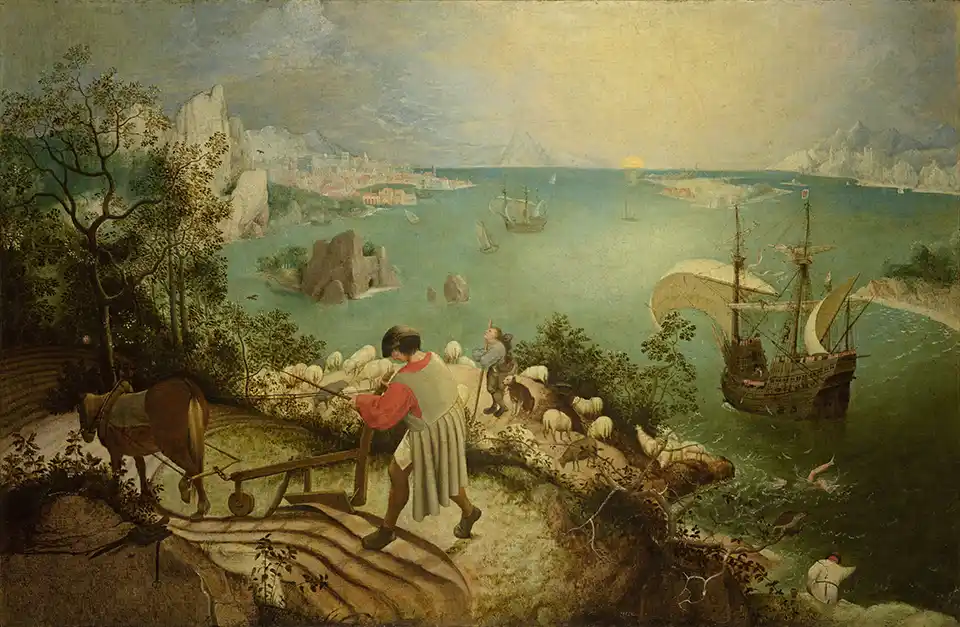 Landscape with the fall of Icarus